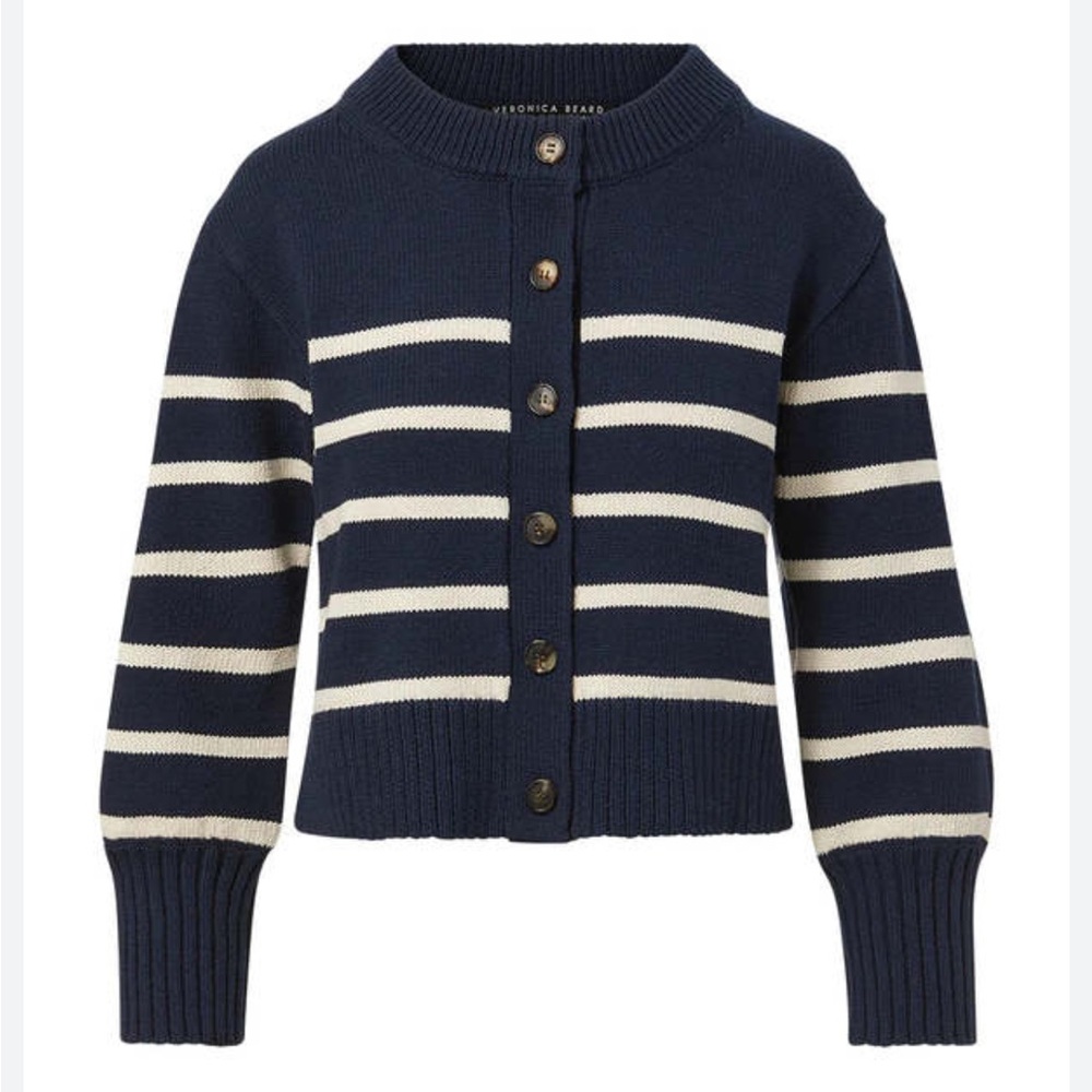 NWT Veronica Beard Navy blue cardigan
